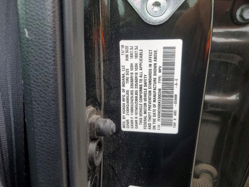 2019 HONDA CR-V EXL 14