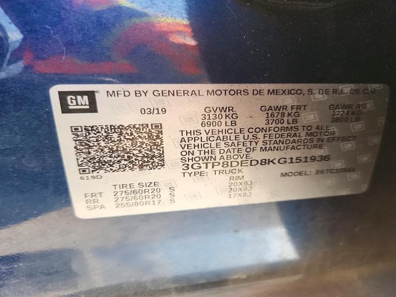 2019 GMC SIERRA C1500 SLT 12