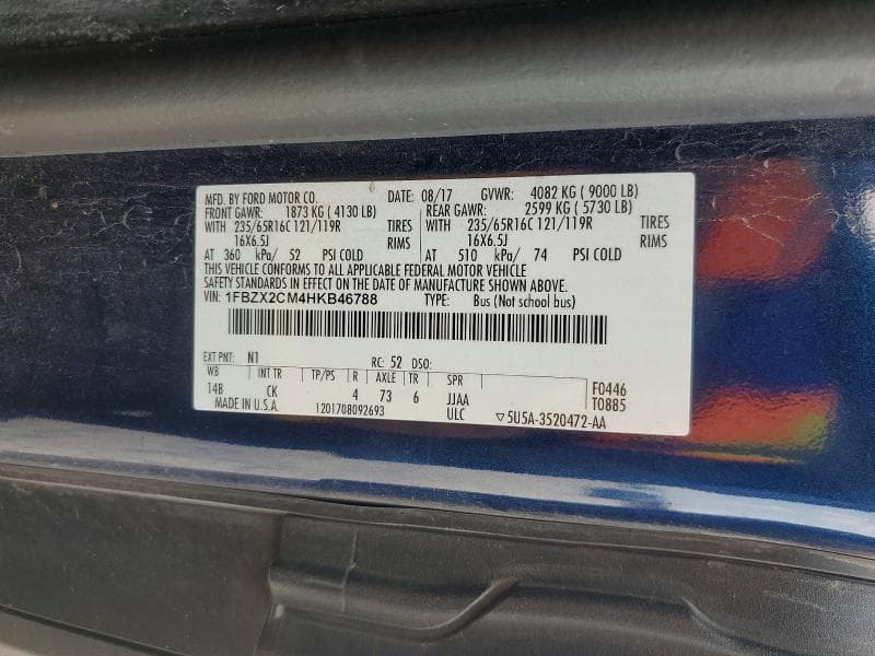 2017 FORD TRANSIT T-350 T-350 14
