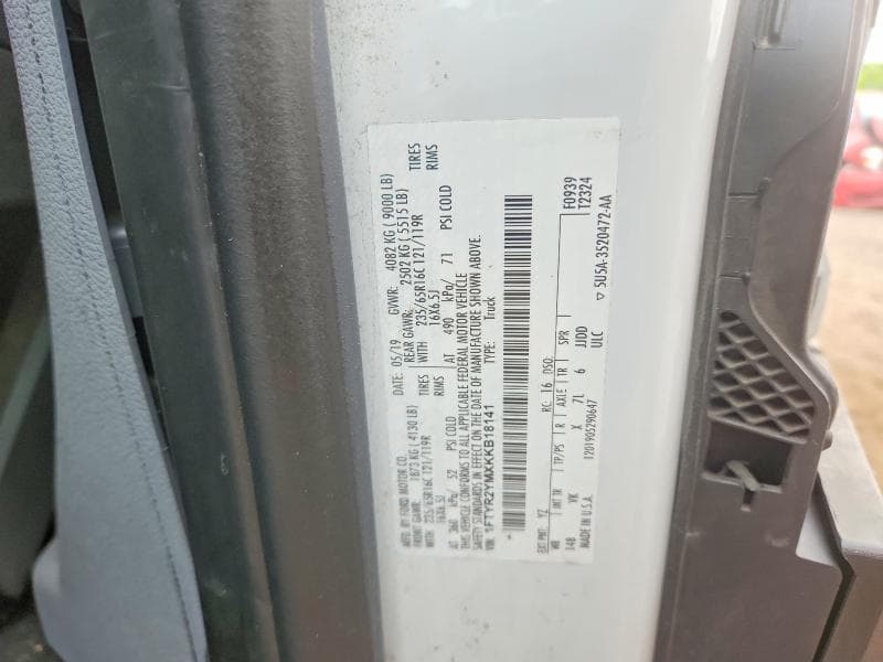 2019 FORD TRANSIT 250 DELIVERY VAN 13