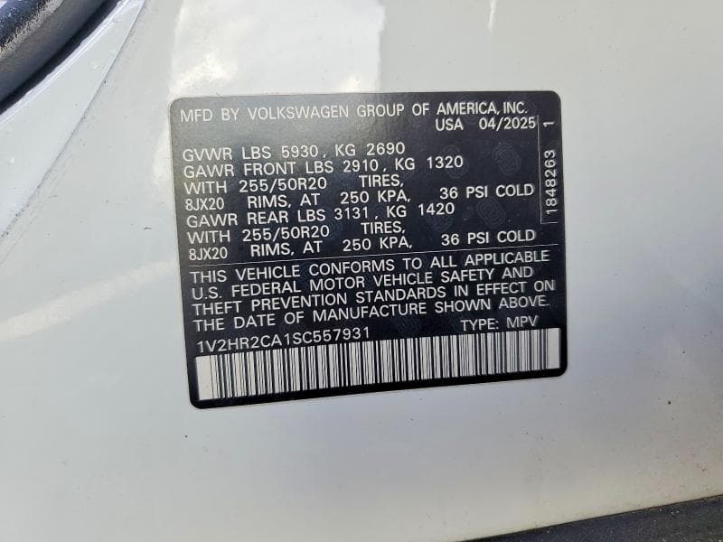 2025 VOLKSWAGEN ATLAS SE 13
