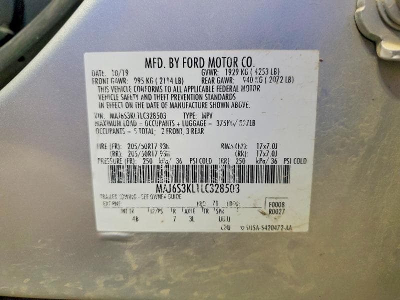 2020 FORD ECOSPORT TITANIUM 14