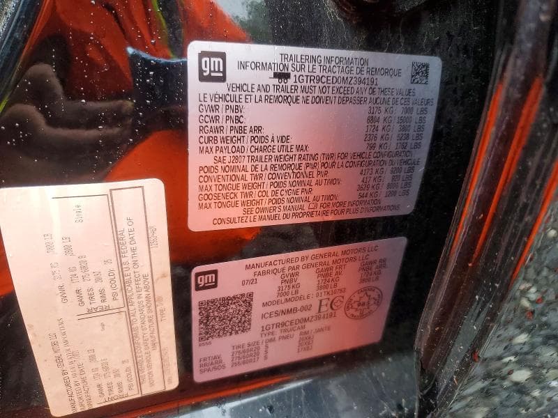 2021 GMC SIERRA K1500 ELEVATION 12
