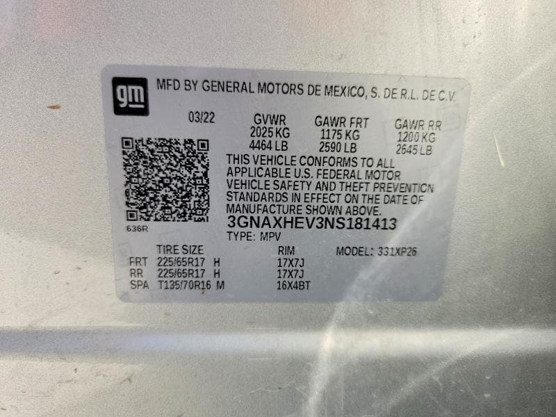 2022 CHEVROLET EQUINOX LS 14