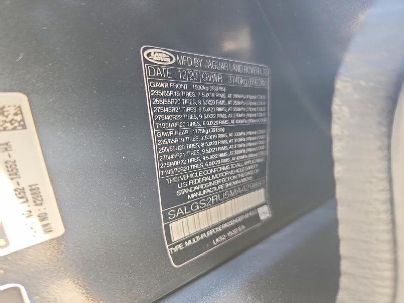 2021 LAND ROVER RANGE ROVER HSE WESTMINSTER EDITION HSE WESTMINSTER EDITION 12
