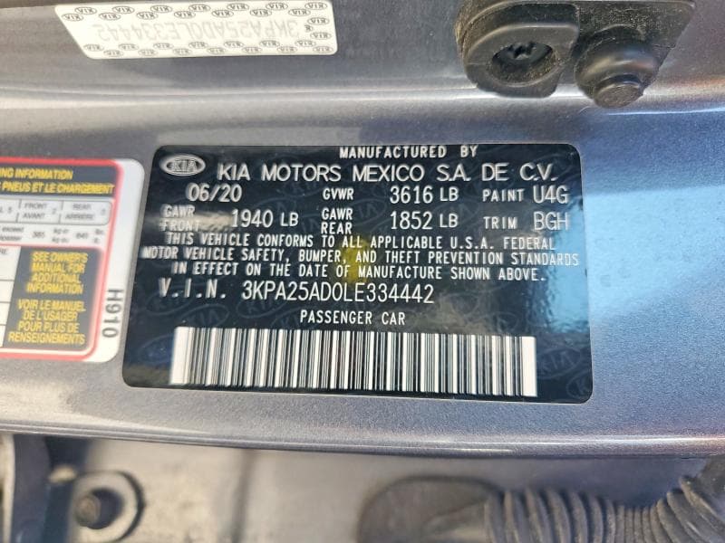 2020 KIA RIO 5-DOOR S S 13