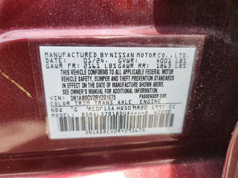 2024 NISSAN SENTRA SV 13