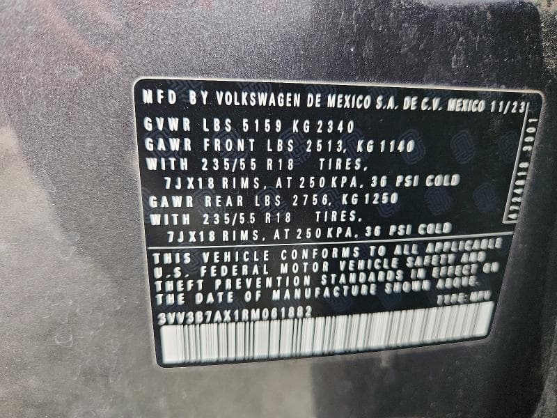 2024 VOLKSWAGEN TIGUAN SE 14