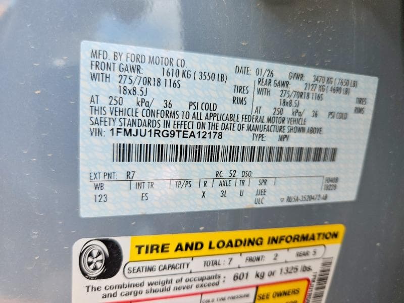2026 FORD EXPEDITION TREMOR TREMOR 14