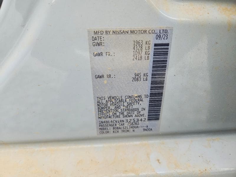 2024 NISSAN ALTIMA SR SR 13