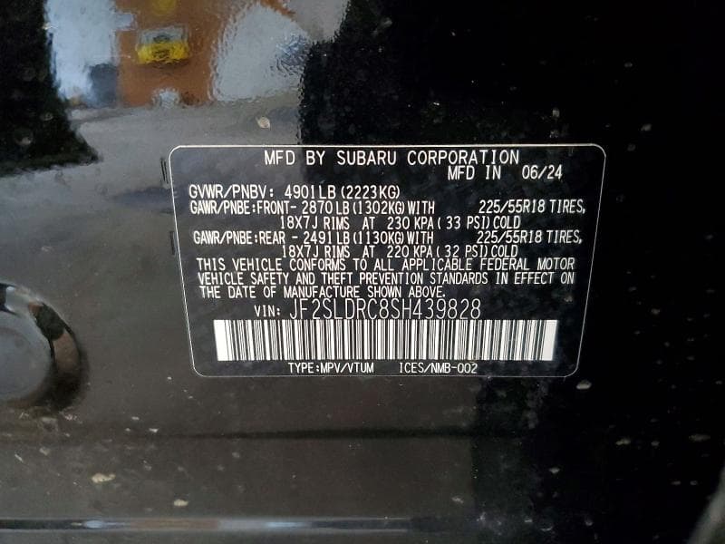 2025 SUBARU FORESTER LIMITED 13