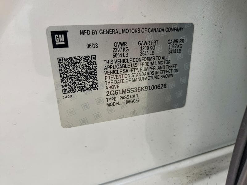 2019 CADILLAC XTS LUXURY 14