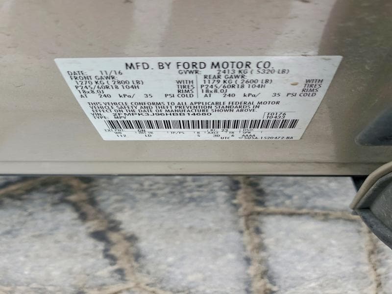 2017 FORD EDGE SEL 13