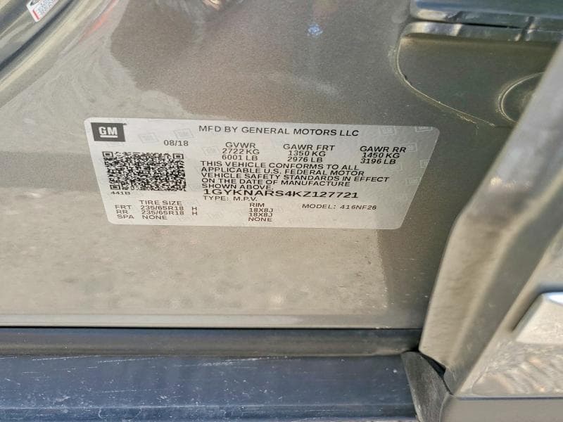 2019 CADILLAC XT5 12