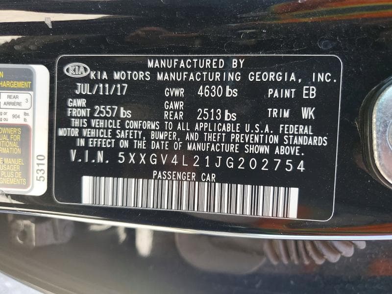 2018 KIA OPTIMA SXL 13