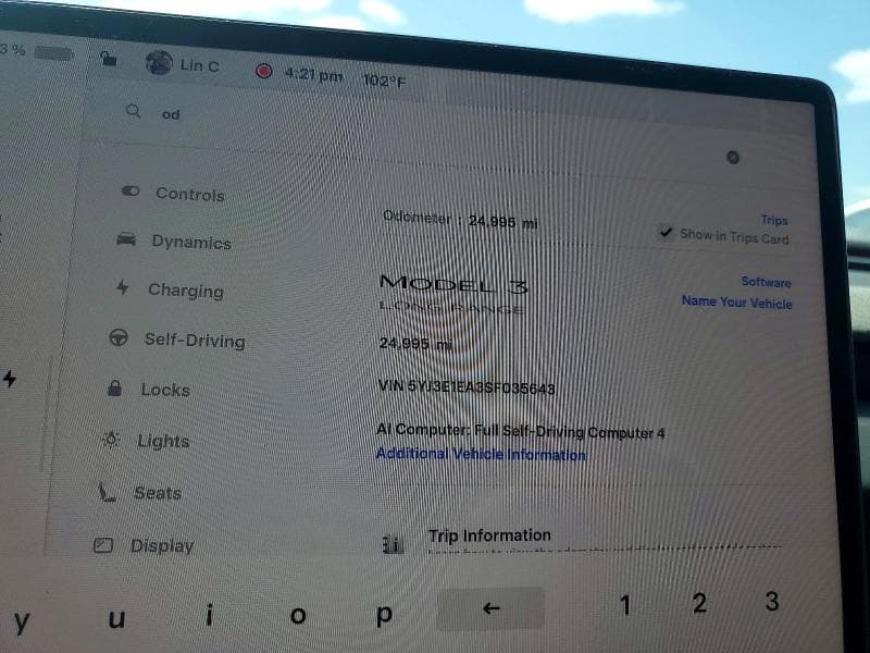 2025 TESLA MODEL 3 9