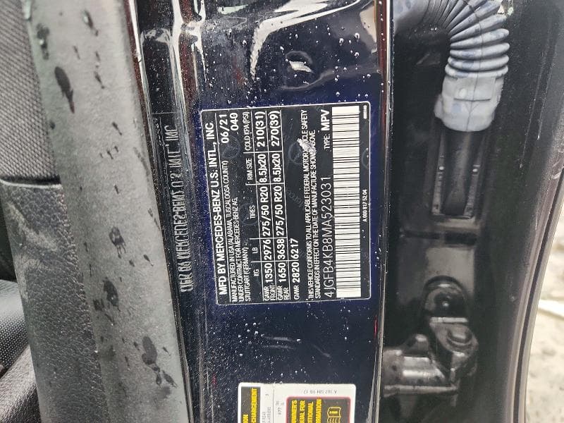 2021 MERCEDES-BENZ GLE 350 4MATIC 350 4MATIC 12