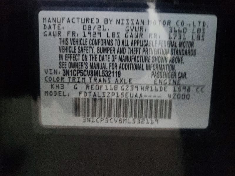 2021 NISSAN KICKS SV SV 12