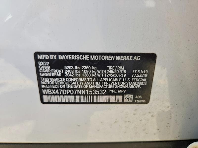 2022 BMW X3 SDRIVE30I SDRIVE30I 13