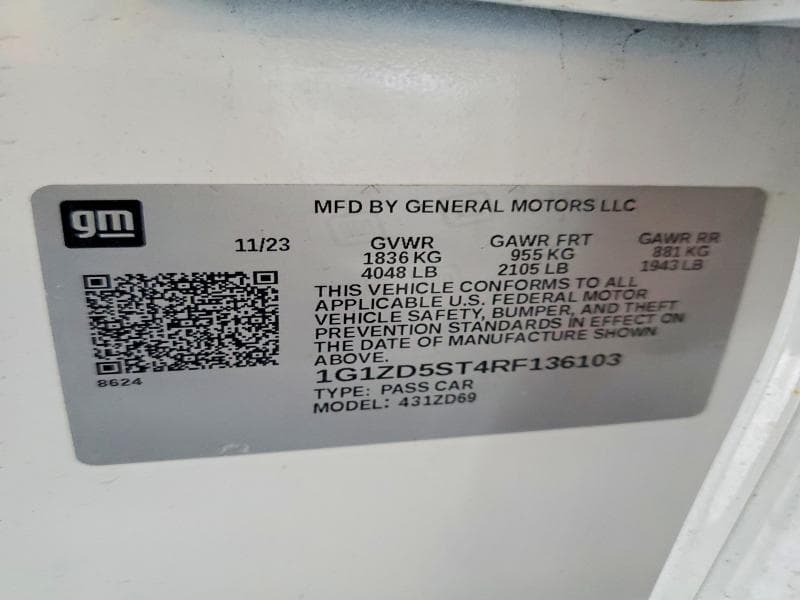 2024 CHEVROLET MALIBU LT 12