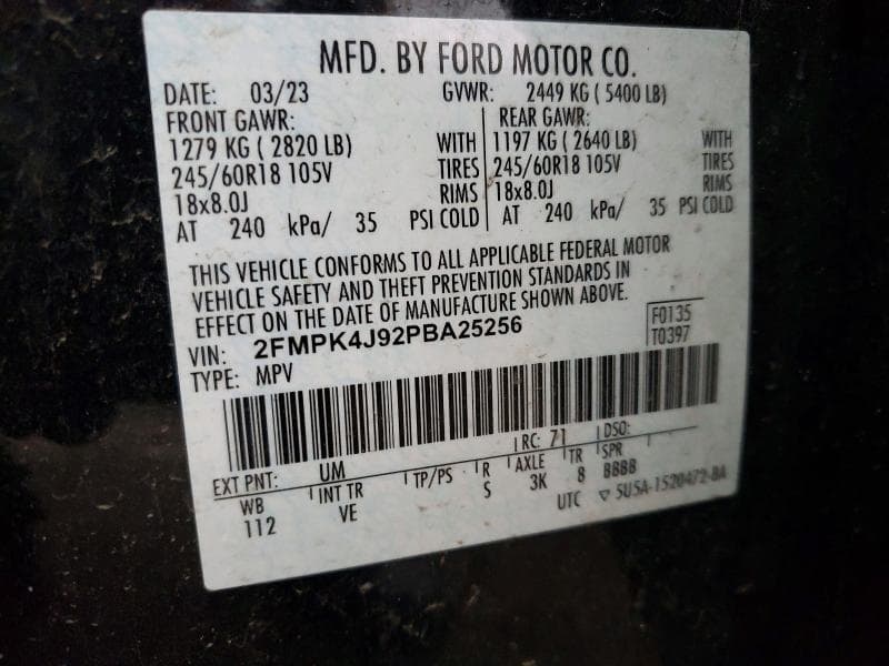 2023 FORD EDGE SEL SEL 13