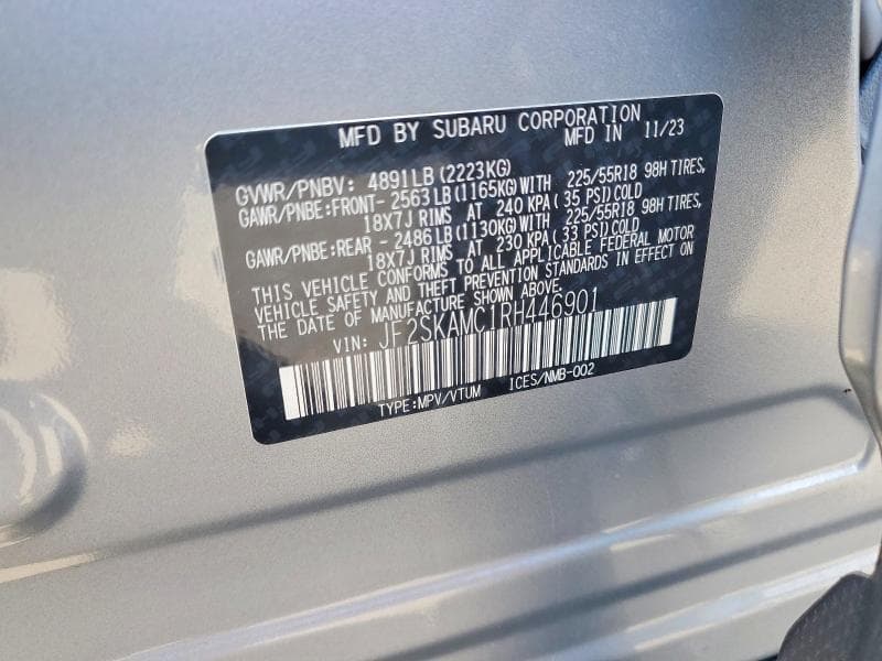 2024 SUBARU FORESTER TOURING 13