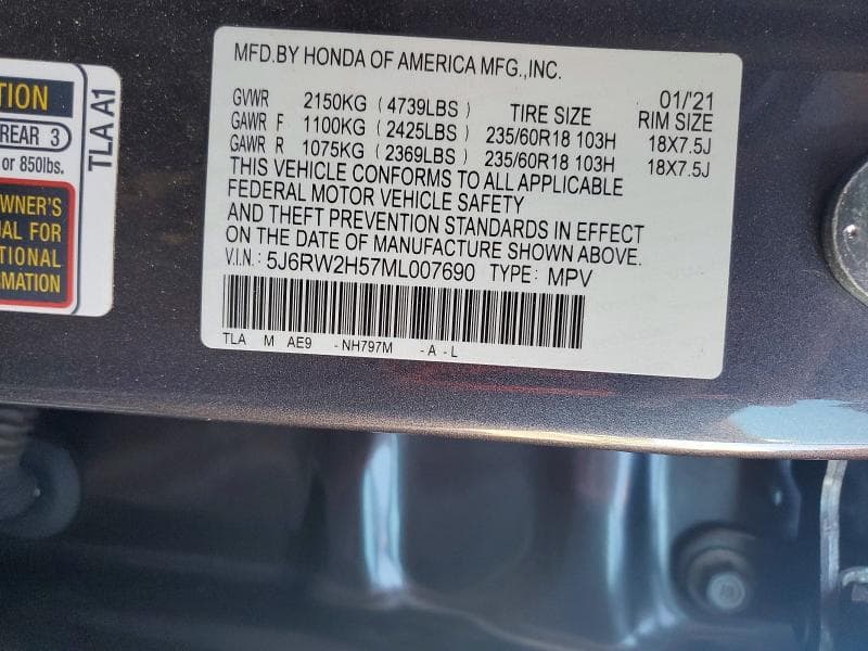 2021 HONDA CR-V EX EX 13