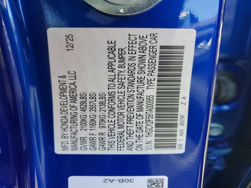 2026 HONDA ACCORD HYBRID SPORT 12