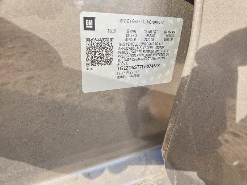 2020 CHEVROLET MALIBU 12