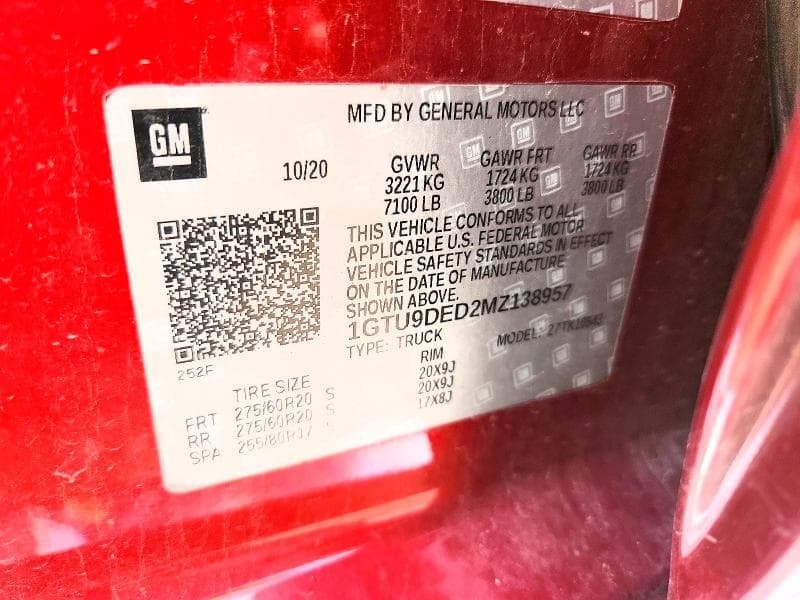 2021 GMC SIERRA K1500 SLT K1500 SLT 12