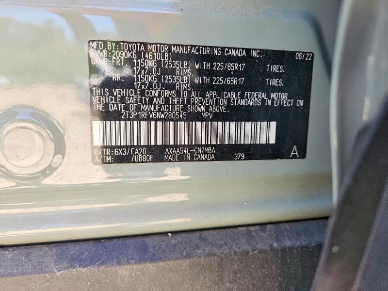 2022 TOYOTA RAV4 XLE 13
