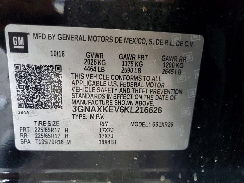 2019 CHEVROLET EQUINOX LT 13