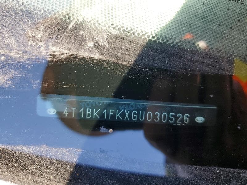 2016 TOYOTA CAMRY XLE V6 XLE V6 12