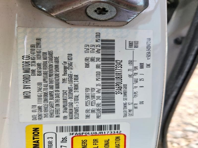 2018 FORD FUSION SE HYBRID 12