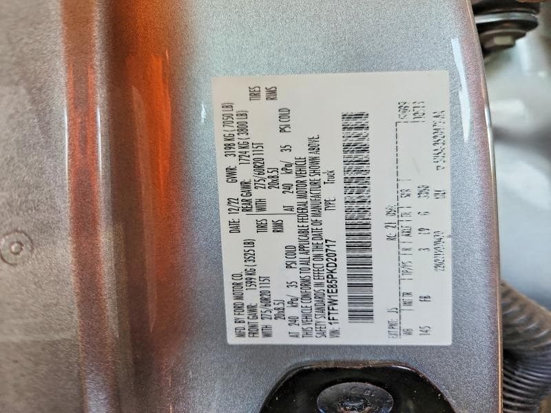 2023 FORD F150 SUPERCREW 12
