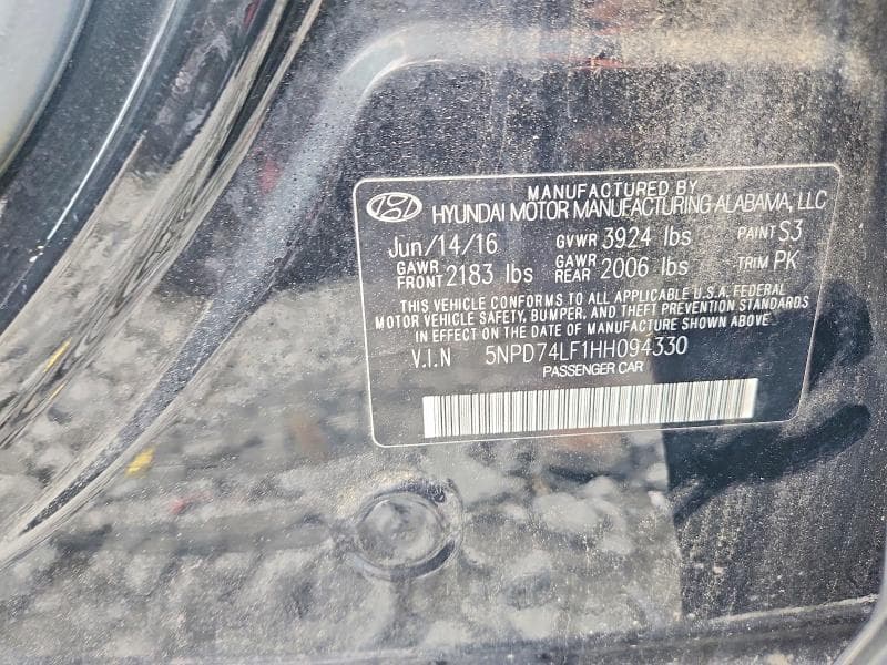 2017 HYUNDAI ELANTRA SE SE 12