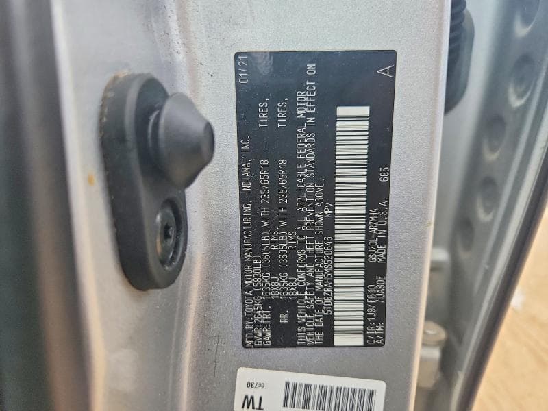 2021 TOYOTA HIGHLANDER XLE XLE 12