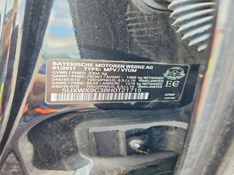 2017 BMW X3 XDRIVE28I XDRIVE28I 13