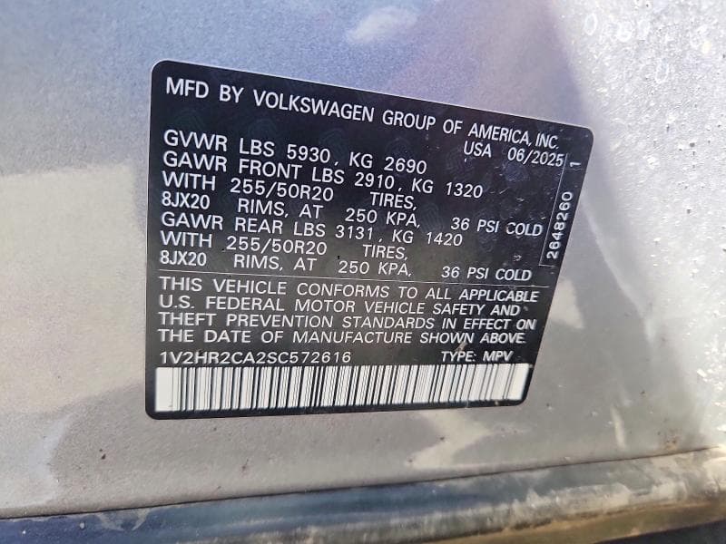 2025 VOLKSWAGEN ATLAS SE 12