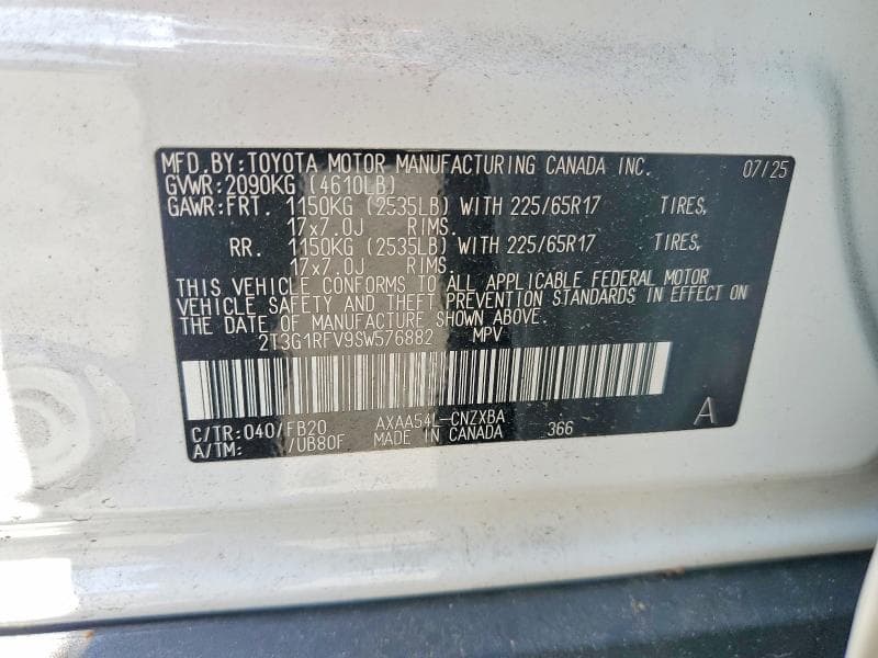 2025 TOYOTA RAV4 LE 13