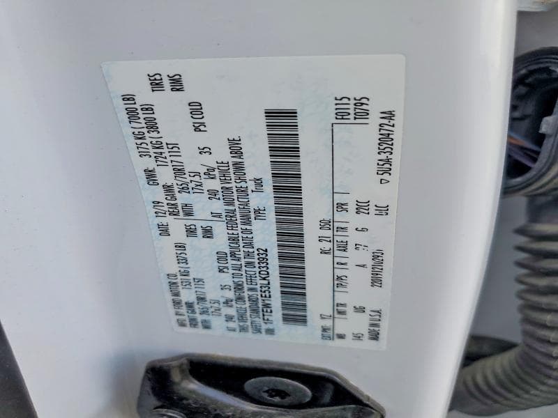 2020 FORD F150 SUPERCREW 12