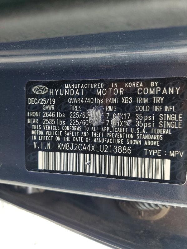 2020 HYUNDAI TUCSON SE 13