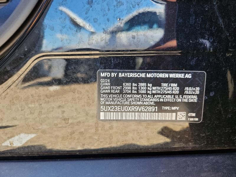 2024 BMW X5 XDRIVE40I XDRIVE40I 12