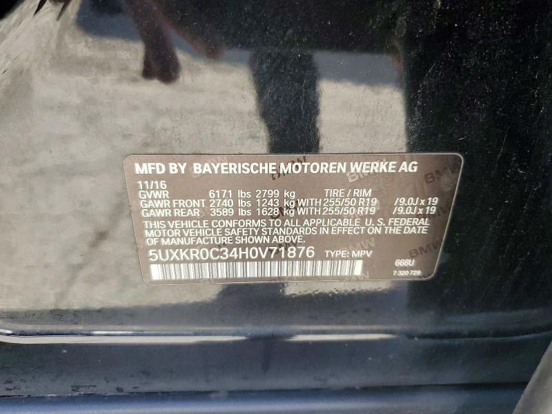 2017 BMW X5 XDRIVE35I XDRIVE35I 13