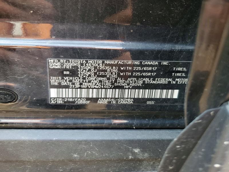 2021 TOYOTA RAV4 XLE 13
