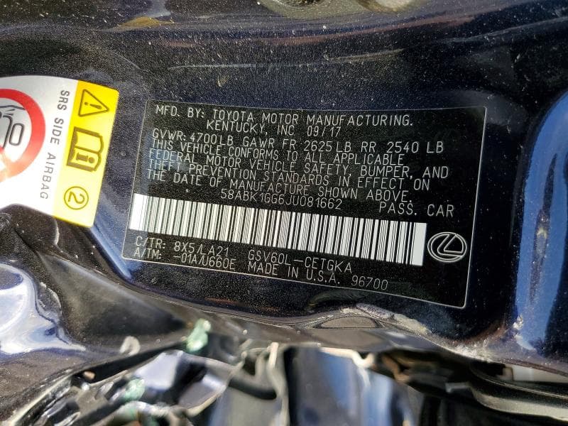 2018 LEXUS ES 350 13
