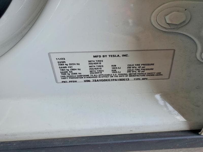 2023 TESLA MODEL Y 12