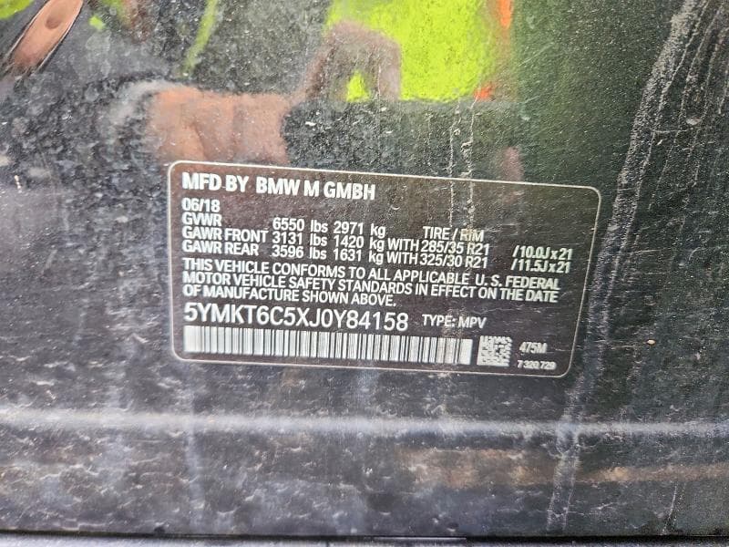 2018 BMW X5 M M 13