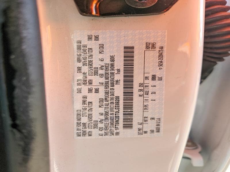 2020 FORD F250 SUPER DUTY 12