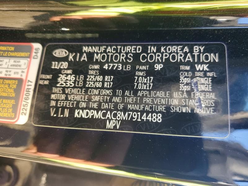 2021 KIA SPORTAGE LX 13